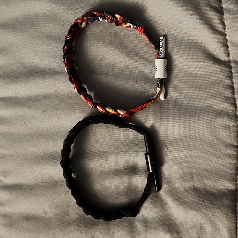 Two Rastaclat Braceltes